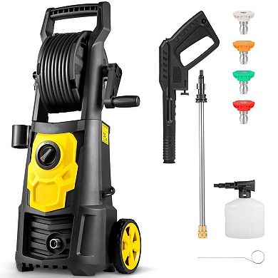 2000 PSI Electric Pressure Washer with Hose and 4 Spray Nozzles