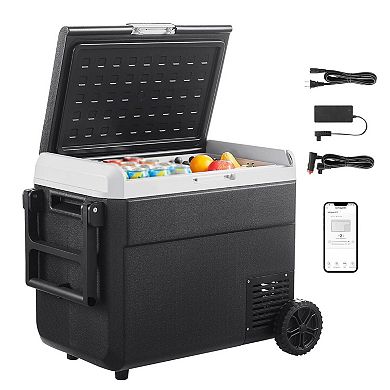 63.4QT Portable Car Refrigerator Freezer, Rapid Cooling, Dual-Power