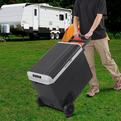 63.4QT Portable Car Refrigerator Freezer, Rapid Cooling, Dual-Power