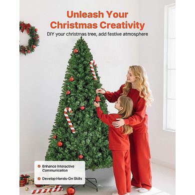 Artificial Christmas Tree Unlit Full Shape with Metal Base