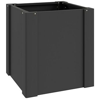 Outsunny Raised Garden Bed Galvanized Planter Box 1.4x1.4x1.5ft,