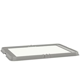 PawHut Pee Pad Holder, Foldable Dog Indoor Potty Tray, 34" x 24.5",