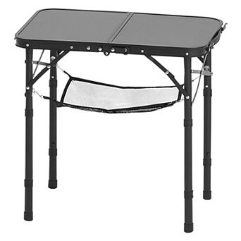 Adjustable Folding Camping Table for Picnic, Beach, Tailgates, and Indoor Use
