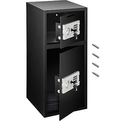 Digital Drop Slot Safe with Dual Compartment Storage and Keypad Lock