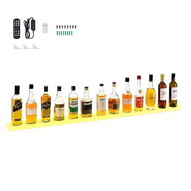 15-Bottle One-Tier Wine Rack for Home Bar with Remote and App Control