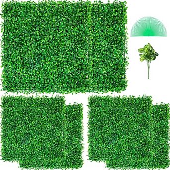 6-Pack Boxwood Hedge Wall Panels in for Indoor and Outdoor Privacy