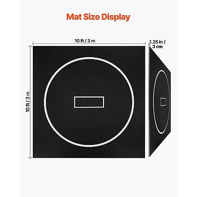 Home Gym Training Mat Tear-Proof PVC with Impact-Absorbing Foam