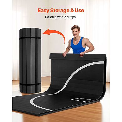 Home Gym Training Mat Tear-Proof PVC with Impact-Absorbing Foam