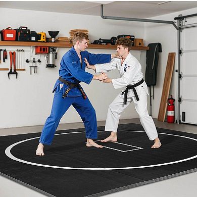 Home Gym Training Mat Tear-Proof PVC with Impact-Absorbing Foam