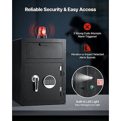 Front Drop Slot Depository Safe with Digital Keypad