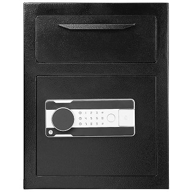 Compact Digital Deposit Safe with Emergency Key and Wall and Floor Mount