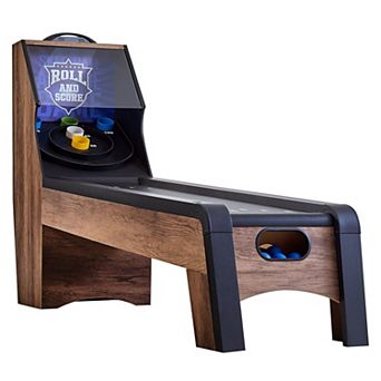 9-Foot Roll and Score Arcade Skeeball Table with LED Effects and Electronic Scorer