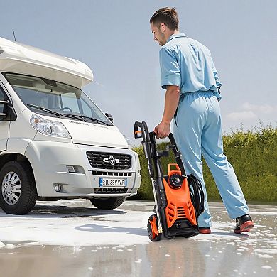 Adjustable Electric Pressure Washer 1900W for Cars, Decks, Patios, RVs
