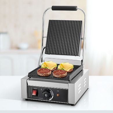 Compact Multifunction Panini Grill for Home or Small Kitchen Use, Non-Slip Feet