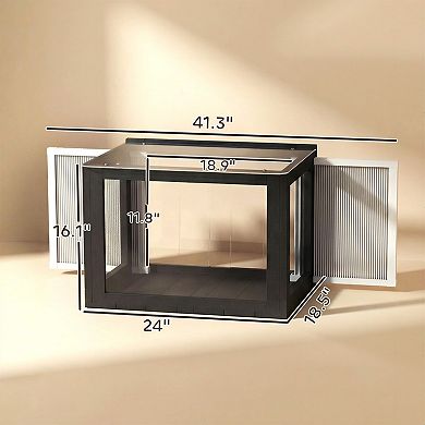 PawHut Window Catio Outdoor Cat Enclosure Adjustable 25inch41inch