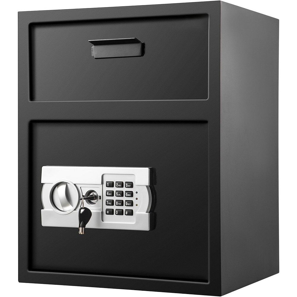 Electronic Drop Slot Depository Safe with Digital Keypad and Backup Keys