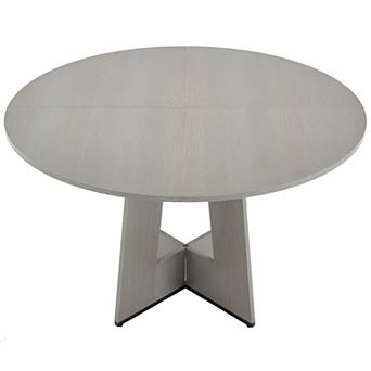 Compact Round Dining Table for Apartment or Home Office, Seats 46