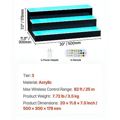 15-Bottle Countertop Wine Rack for Home Bar with Remote and App Control