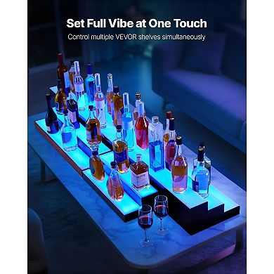 15-Bottle Countertop Wine Rack for Home Bar with Remote and App Control
