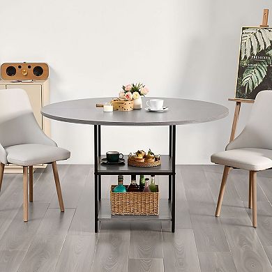 Round Dining Table for 46, Kitchen Table for Small Spaces