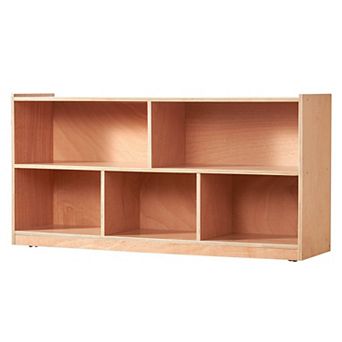 5-Compartment Wood Cubby Storage Cabinet for Bedroom or Classroom