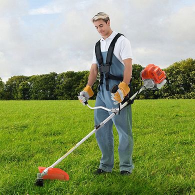 Gas String Trimmer and Brush Cutter 42.7CC for Lawn Edging and Overgrown Areas