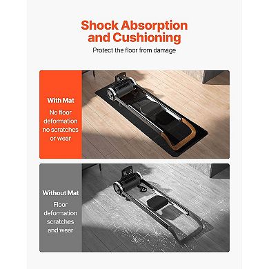 Foldable Walking Pad Mat for Ellipticals, Home Gyms, and Compact Machines