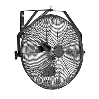 Industrial Wall Mount Fan with 3 Speeds, Adjustable Head