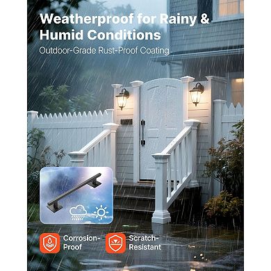 Barn Door and Gate Handle Industrial Pull for Indoor Outdoor Use