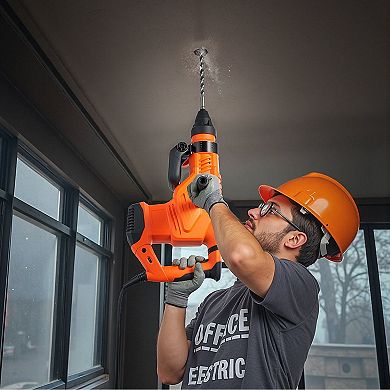 Hammer Drill Kit with Bit, Chisel, Carbon Brushes, and Wrench