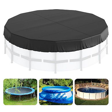 Heavy-Duty Round Pool Cover for Pools, Trampolines, and Pet Pools