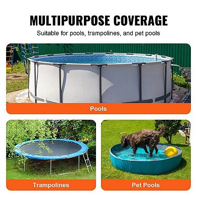 Heavy-Duty Round Pool Cover for Pools, Trampolines, and Pet Pools