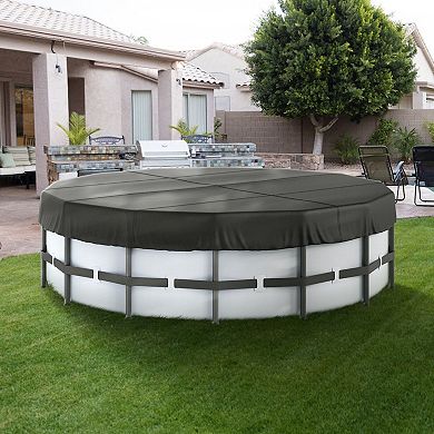 Heavy-Duty Round Pool Cover for Pools, Trampolines, and Pet Pools