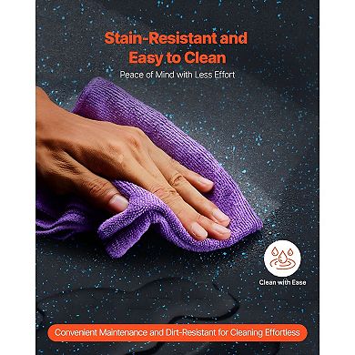 Interlocking Gym Floor Tiles for Yoga, Cardio, Strength Training , 6 Tiles