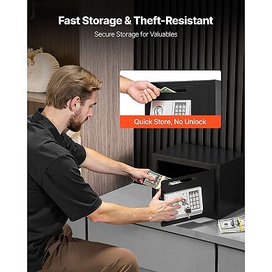 Front Drop Slot Depository Safe with Digital Keypad