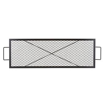 Fire Pit Grill Grate with Handle for Camping and Backyard Use