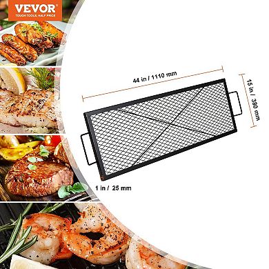 Fire Pit Grill Grate with Handle for Camping and Backyard Use