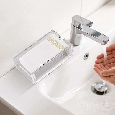 Compact Acrylic Napkin Holder for Tables, Counters, or Vanities