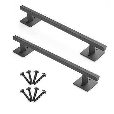2-Piece Door and Gate Pull Handle Set Easy Install Industrial Style