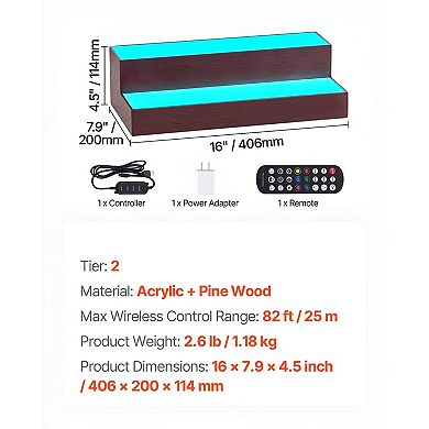 LED Wine Rack for Home Bar or Kitchen with Remote and App Control