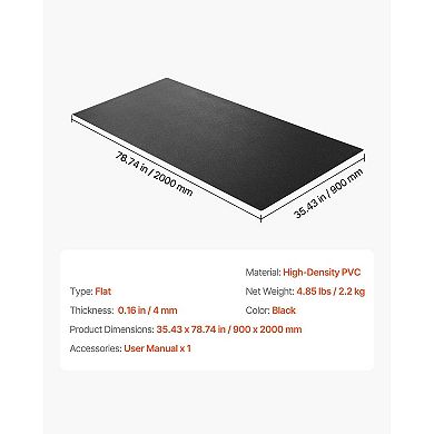 Thick Workout Mat for Home Gym Fitness and Floor Exercises