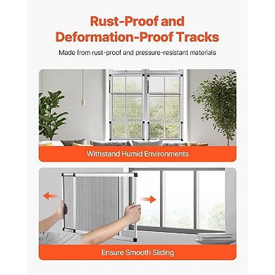 Adjustable Fiberglass Window Screen, Blocks Insects & Lets in Light