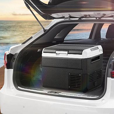 31.7QT Portable Car Refrigerator Freezer, Rapid Cooling, Dual-Power
