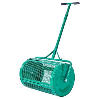 Dual-Purpose Lawn Spreader Push or Tow for Seed, Fertilizer, Compost
