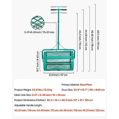 Dual-Purpose Lawn Spreader Push or Tow for Seed, Fertilizer, Compost
