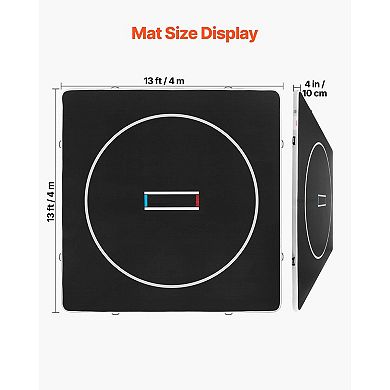 Inflatable Training Mat High-Density PVC for Home or Gym Use