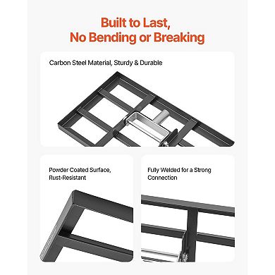 Garden and Lawn Leveling Rake, Powder-Coated Carbon Steel with Rubber Grip