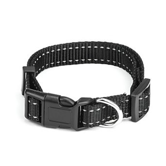 Nylon Reflective Dog Collar Adjustable Pet Collar for Walking and Training
