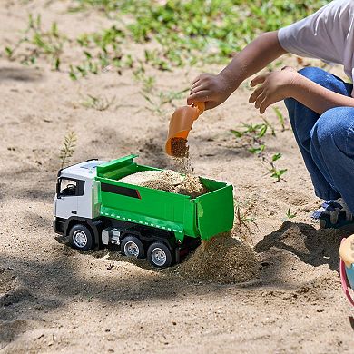 9-Channel Remote Control Dump Truck, Non-Slip Wheels 6 lb Load Capacity, Outdoor Play