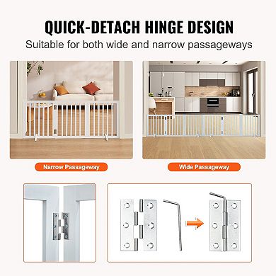Portable Freestanding Safety Gate for Rooms, Hallways, and Doorways